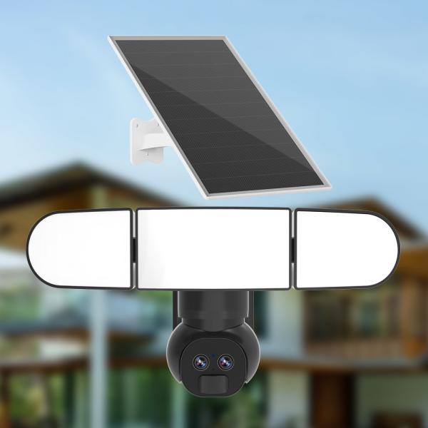 2 Way Talk Continuous Recording Security Camera Siren Alarm 4G Solar Powered