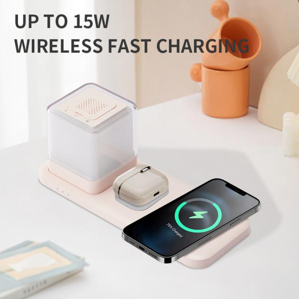 Quality Desktop LED Night Light Wireless Charging Aromatherapy Light 3 In 1 for sale