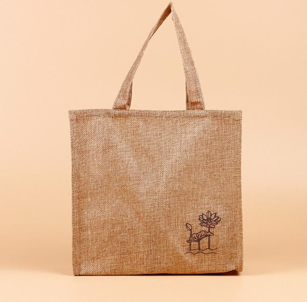 Quality Printed Flower Pattern Non-woven Folding Garment Custom Linen Shopping Bag With Logo Wholesale for sale