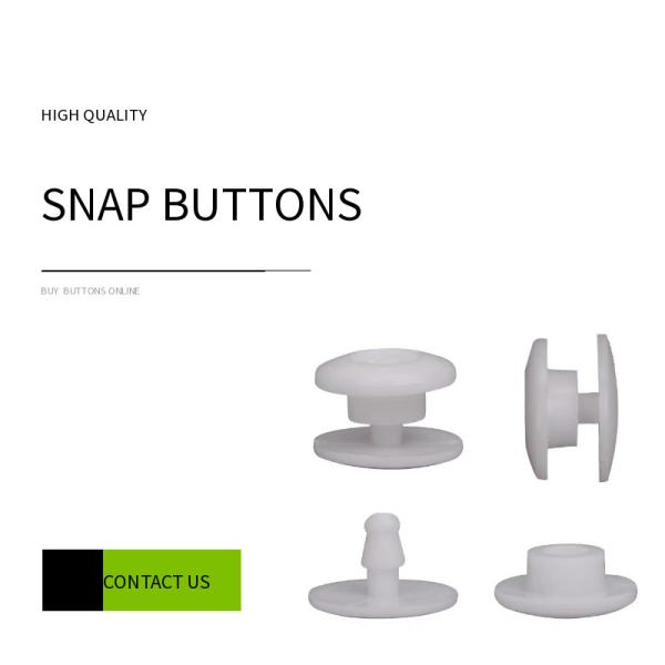 Quality 10mm Round Head Resin Snap Button For Face Shields for sale