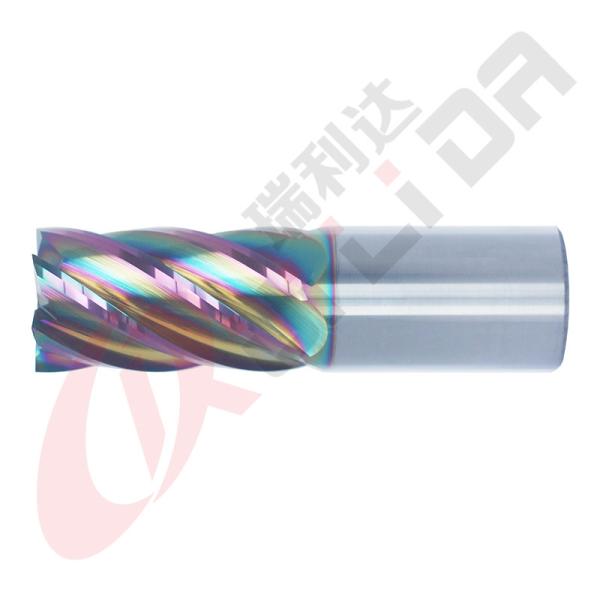 DLC Coating 6 Flute End Mill 25mm 1" for Aluminium CNC Milling Tools