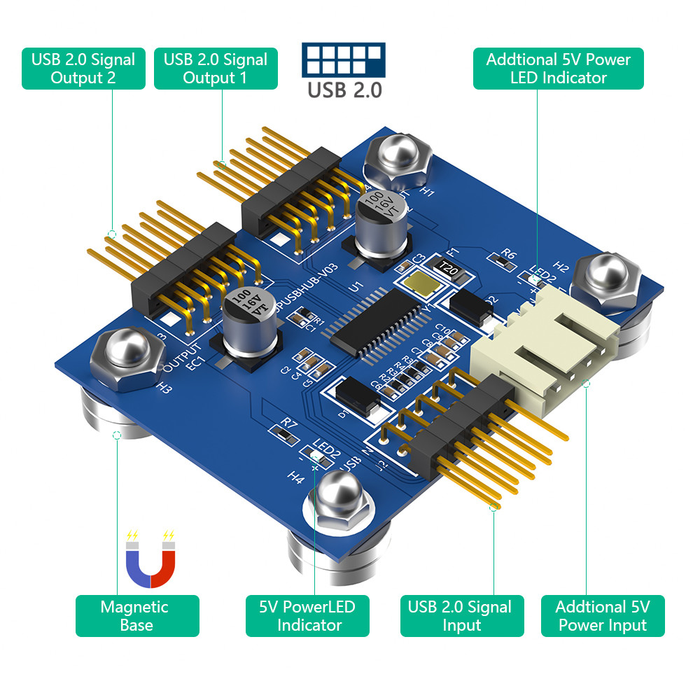 SATA Micro USB Keyboard PCB Circuit Board Female Adapter