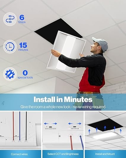 High Brightness LED Troffer Light 15W-30W 3000K 4000K 5000K