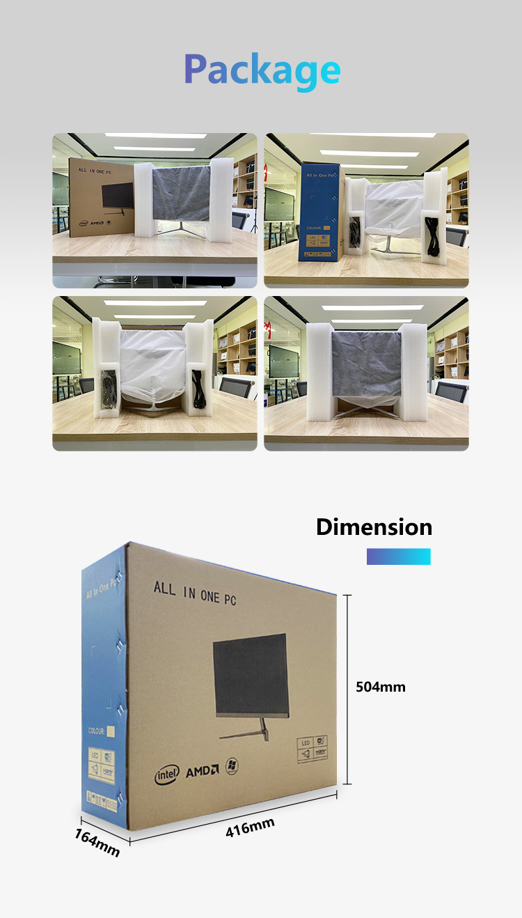 21.5 Inch All In One Computer Core I3 I5 I7 PC Desktop Computer With Call Center Support