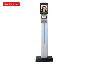 Buy cheap 0.5-1.5m Facial Recognition Temperature Kiosk , 10.1&quot; ccess Control And Attendance System product
