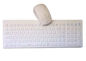 China Waterproof Clean Key Industrial Wireless Keyboard Without Battery on sale