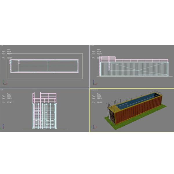 Topshaw 2020 Hot Selling Prefabricated Shipping Container Swimming Pool Solution For European Market