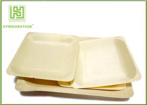 Buy cheap 3.5 Inch Wooden Biodegradable Plates , Small Square Dinner Plates For Dessert product