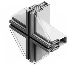 Buy cheap 6063 T5 Aluminum Extrusion Curtain Wall Profile , Aluminum Glass Wall Rail Profile product