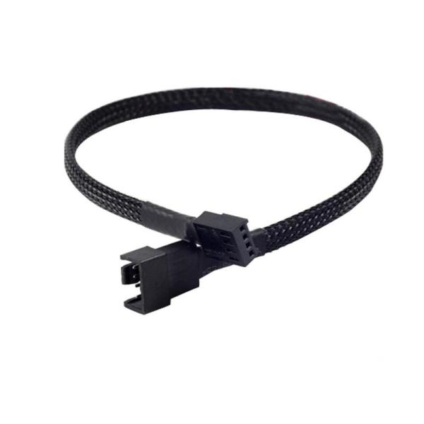 Quality 4-Pin PWM to Dual PWM Sleeved Computer Case Fan Power Adapter Cable for sale