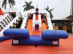 Ship Style Double Sided Inflatable Slides With Wave Stopper