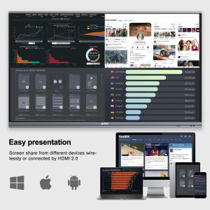 Buy cheap 86'' H11 Smart Interactive Flat Panel Display 20 Points Touch Smart Digital Board product