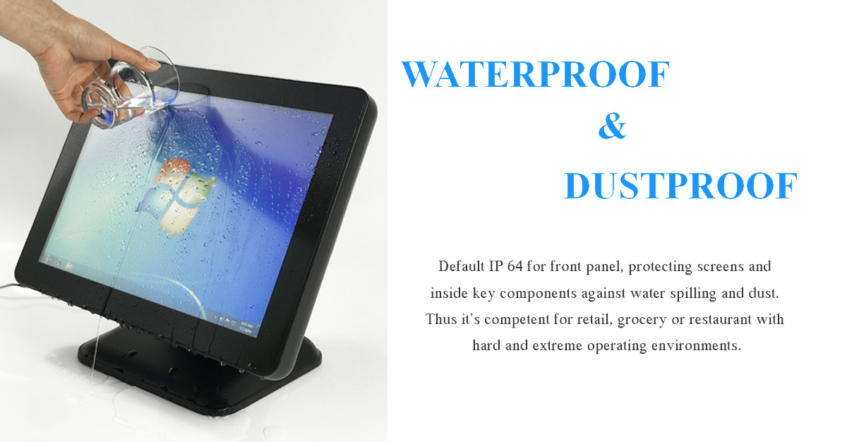 15" PCAP Multi-Touch Screen POS Terminal with high resolution