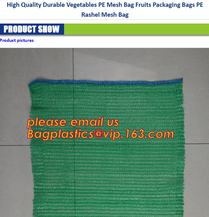 pp tubular fruit net sack, Customize all colors and sizes potato onion mesh raschel bag,Raschel knitting PE mesh vegetab
