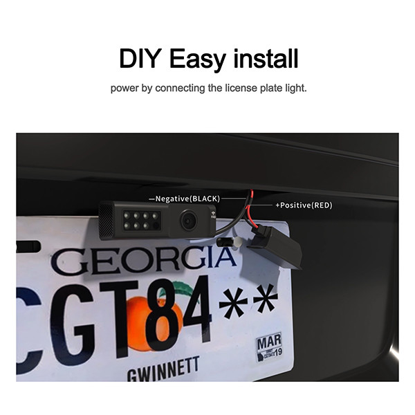 HD1080P DVR Backup Camera System Mirror Digital Display Dashcam