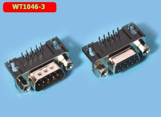 Quality WT1046-3 IC Socket Connector D - SUB DR Connector Bent Foot Plug - In Type for sale