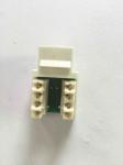 UTP 90 Degree CAT3 RJ11 Keystone Jack , Dual IDC Type RJ45 Modular Jack CAT 3