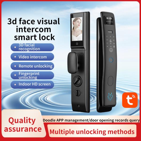 Smart Home S958Max Fingerprint Card Code Key Video Intercom Face ID Recognition