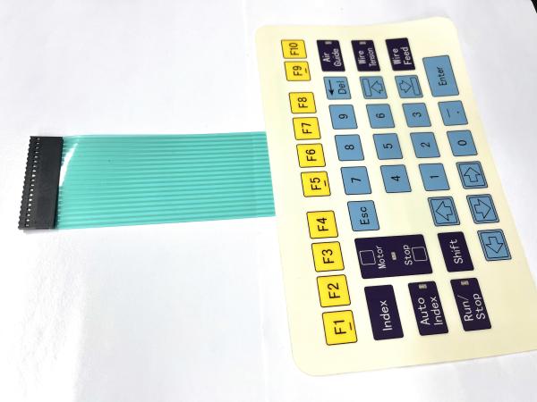 Quality Industrial Polyester Tactile Membrane Switch With Flex Adhesive Layer for sale