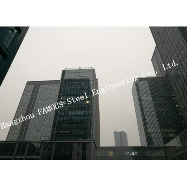 Prefab Steel Frame Multi-Storey Steel Building / Steel Structure Building Modern Design For Office