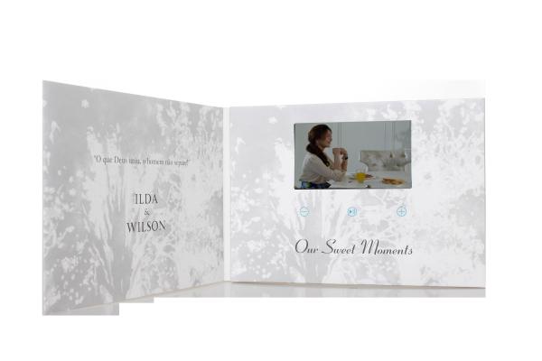 Quality 4.3" digital video brochure with built - in speaker / rechargeble battery , Customized for sale