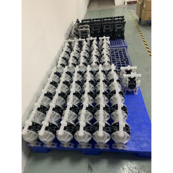 Positive Displacement Air Driven Double Diaphragm Pump Flowed Medium