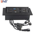 High quality tabletop flush mount pop up power socket outlet for office table