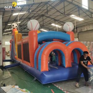China PVC Tarpaulin Inflatable Obstacle Course Customized Outdoor Play Obstacle Course on sale