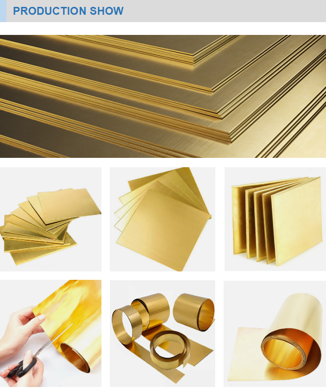 Polished Thin Brass Sheet Corrosion-Resistant For Architectural And Decorative Projects