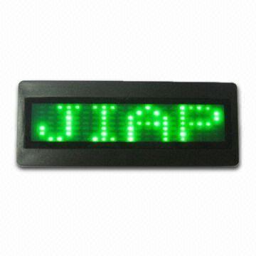 Quality Programmable Scrolling LED Message  electronic name tags for sale
