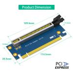PCI-Express 3.0 16x Riser Card, PCI Express 3.0 16X 90 Degree High Speed Riser
