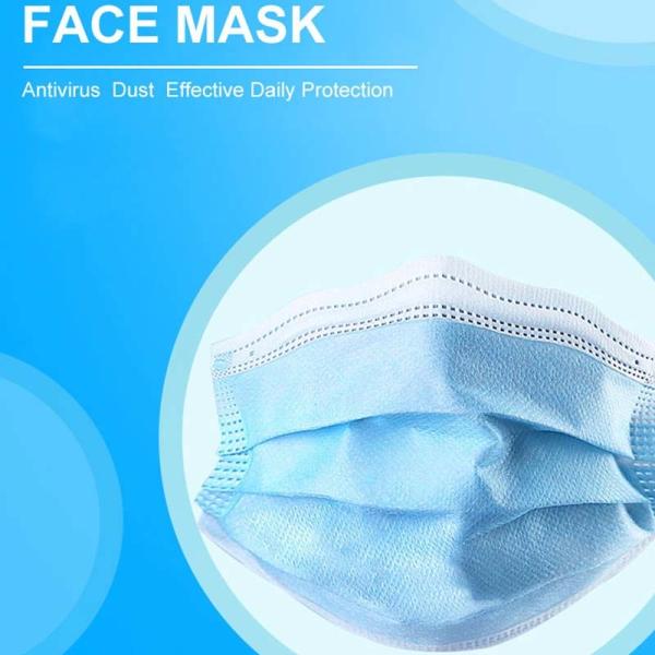 Quality Polypropylene Disposable Dust Masks 3 Ply Protection Masks With Tie On for sale