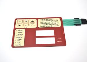 China Custom Membrane Switch Panel With Screen Printing Graphic Overlay And Flexible Circuit on sale