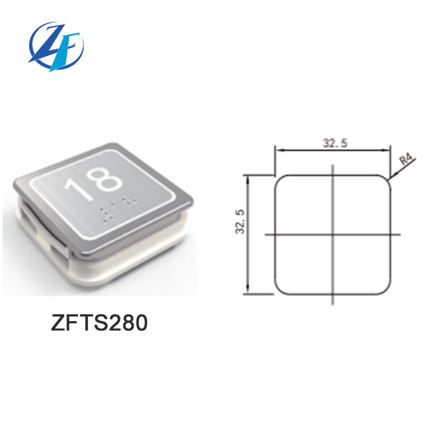 Elevator Square Braille Push Button For Lift COP LOP
