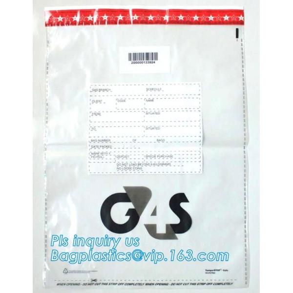 money locking security bag courier plastic bag, plastic self adhesive evidence bag/security bag, Temper-Evident Bags, De