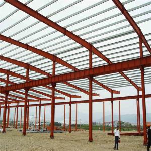 Q235B Single Bay Portal Frame Punching Portal Steel Structure CAD For Hall Shed