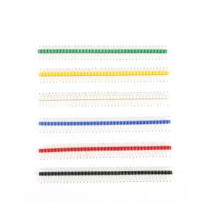 Buy cheap Colored 40 Pins 2.54mm Single Row Straight Pin Header Male Connector Strip for Arduino product