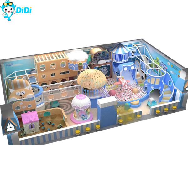 Quality Personalized Kids Amusement Park Rides Role Play Indoor Playground Ball Pit With Slide for sale
