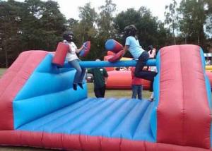 China Exciting Inflatable Gladiator Game / Waterproof Blow Up Gladiator Arena on sale