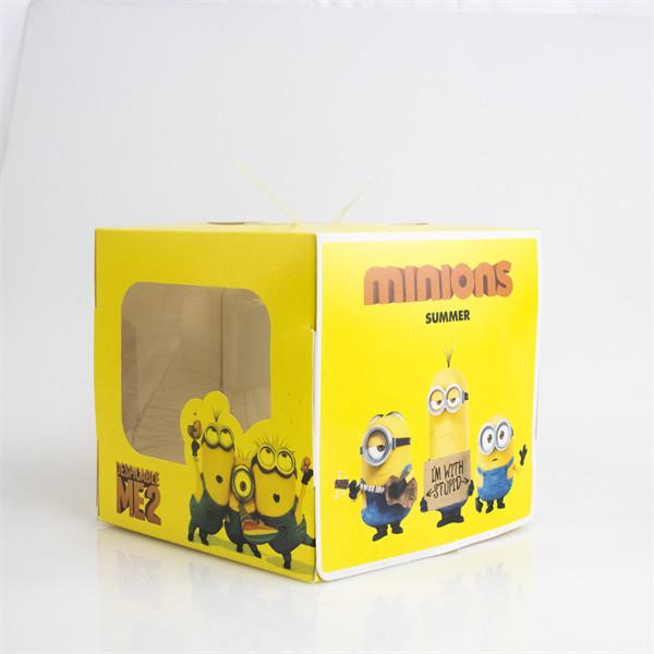 Quality Recyclable Cupcake Packaging Boxes Custom Logo Handling Animated for sale
