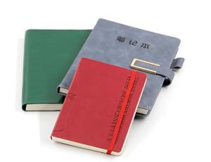 China 100Sht SGS Pu Leather Notebook Custom Printed Hardcover Offset Printing on sale