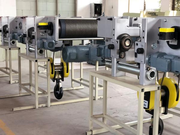 Quality 3.2 Ton Mini Electric Wire Rope Hoist For Overhead Crane With Box Type Beam for sale
