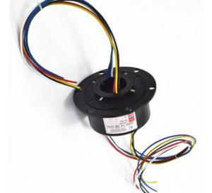 Big Flange Hollow Shaft Slip Ring IP54 0-100rpm Rotation Cement Machinery Applied
