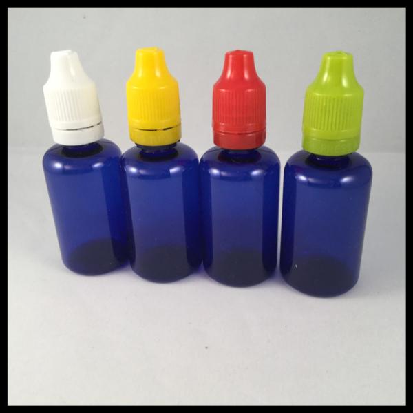 Quality Blue 30ml Plastic Bottles PET Dropper Bottles E Cig Liquid Bottles for sale