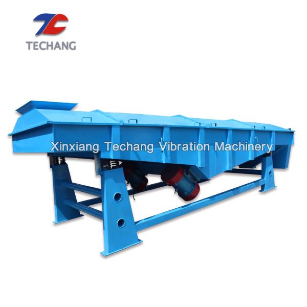 Quality Cement Linear Vibrating Screen Low Noise With Large Processing Capacity for sale