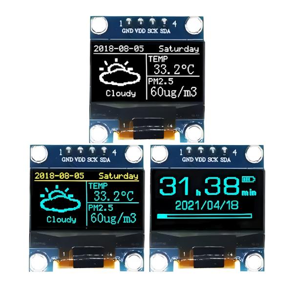 Quality 0.96 Inch 128x64 Dot Matrix OLED Display Module 4-Pin I2C Interface for sale