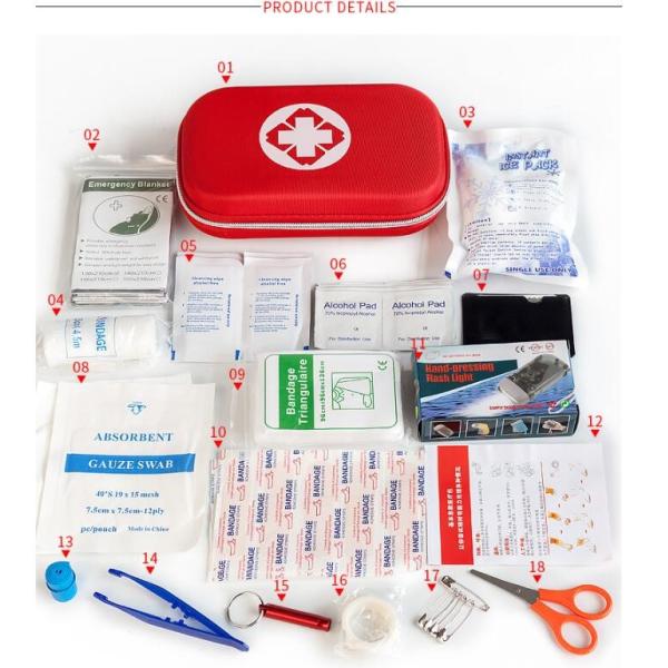 Multi Function Portable Red PVC Empty Medical First Aid Kit Bags, Empty Bags,First Aid Kit Bag,Travel First Aid Bags