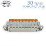 10 Pairs Krone Disconnection Module / Double Side Electrical Terminal Block