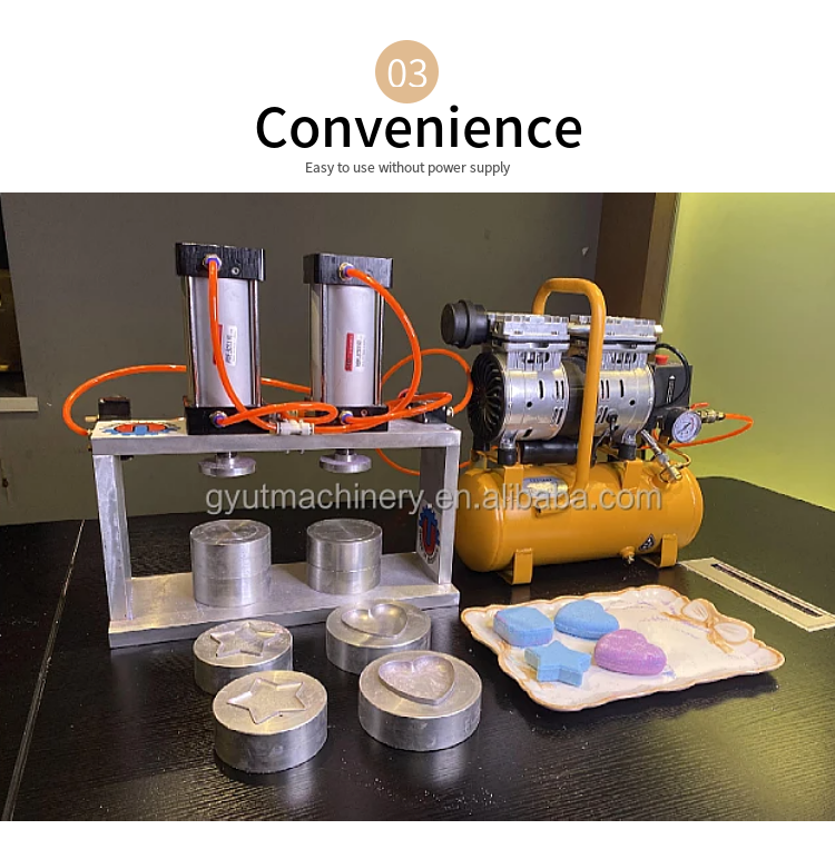 Shampoo Bar Making Machine High Capacity Hand Made Bath Bomb Ball Fizzy Press Machine