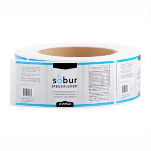 Waterproof Permanent Adhesive Anti Counterfeiting Label Customized